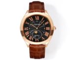 Drive De Cartier 40*41*12.5mm Cal.1904-PS MC Movement Black Face RG Case Men Watch